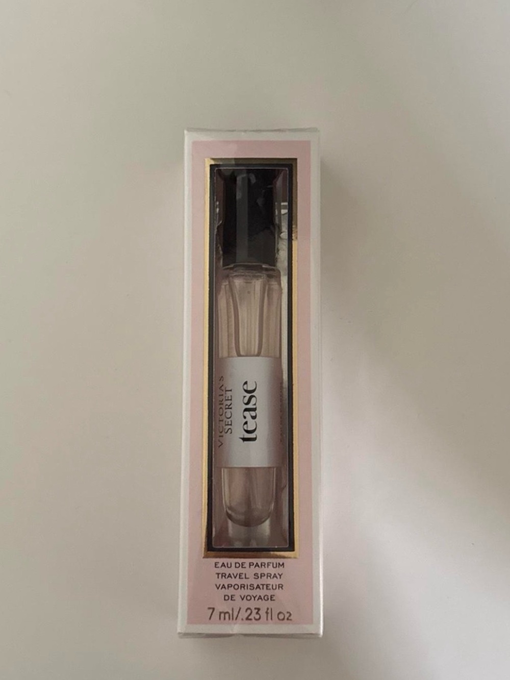Victoria's Secret Tease Travel Spray - Light Pink & Gold Accents